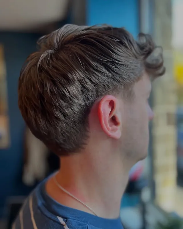 A textured crop with a low taper