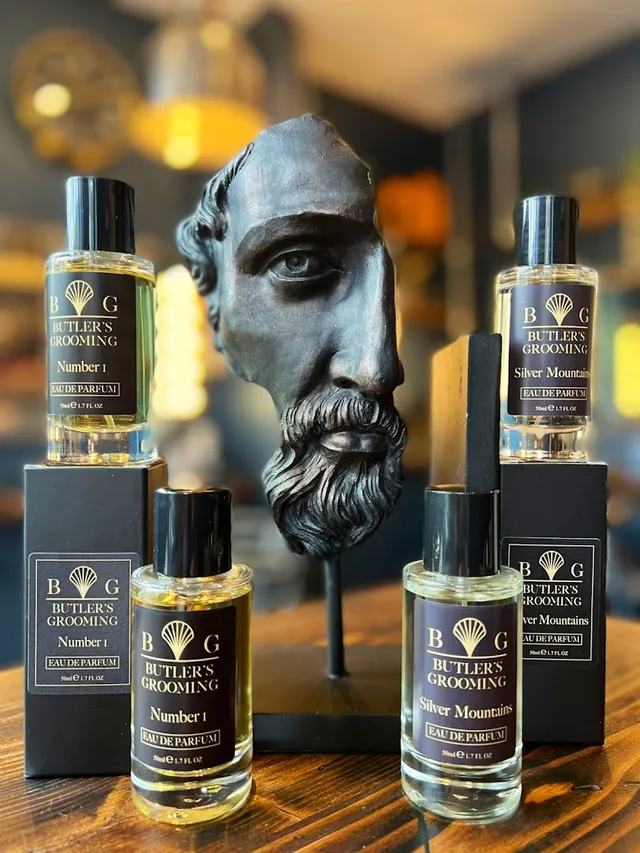 Butler’s Grooming eau de parfum on the counter
